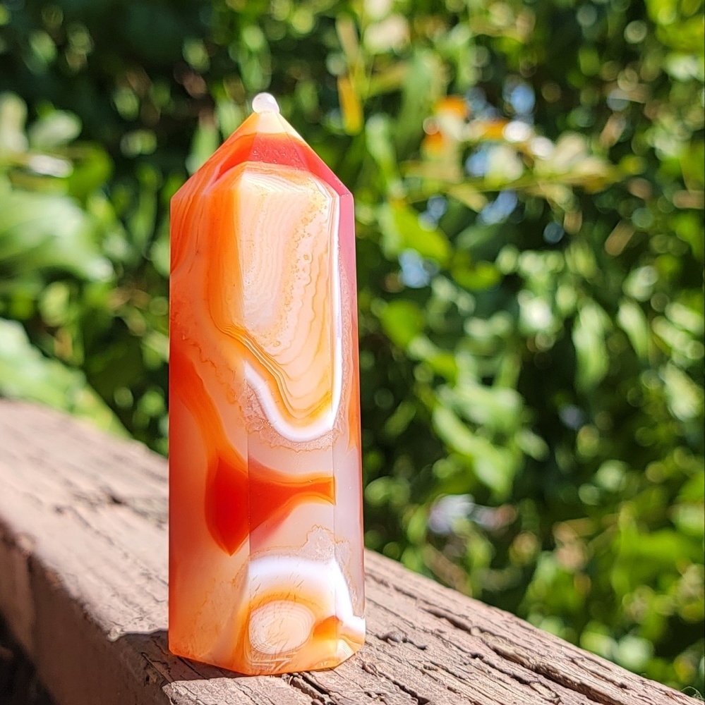 NEW 3.56" MADAGASCAR CARNELIAN TOWER
